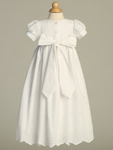 Charlotte Christening Gown – Embroidered Baptism Dress with Bonnet